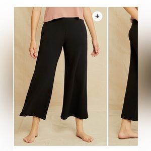 Amount Vert NWT Eugenia Luxe Fleece Pants, Black, Size Small